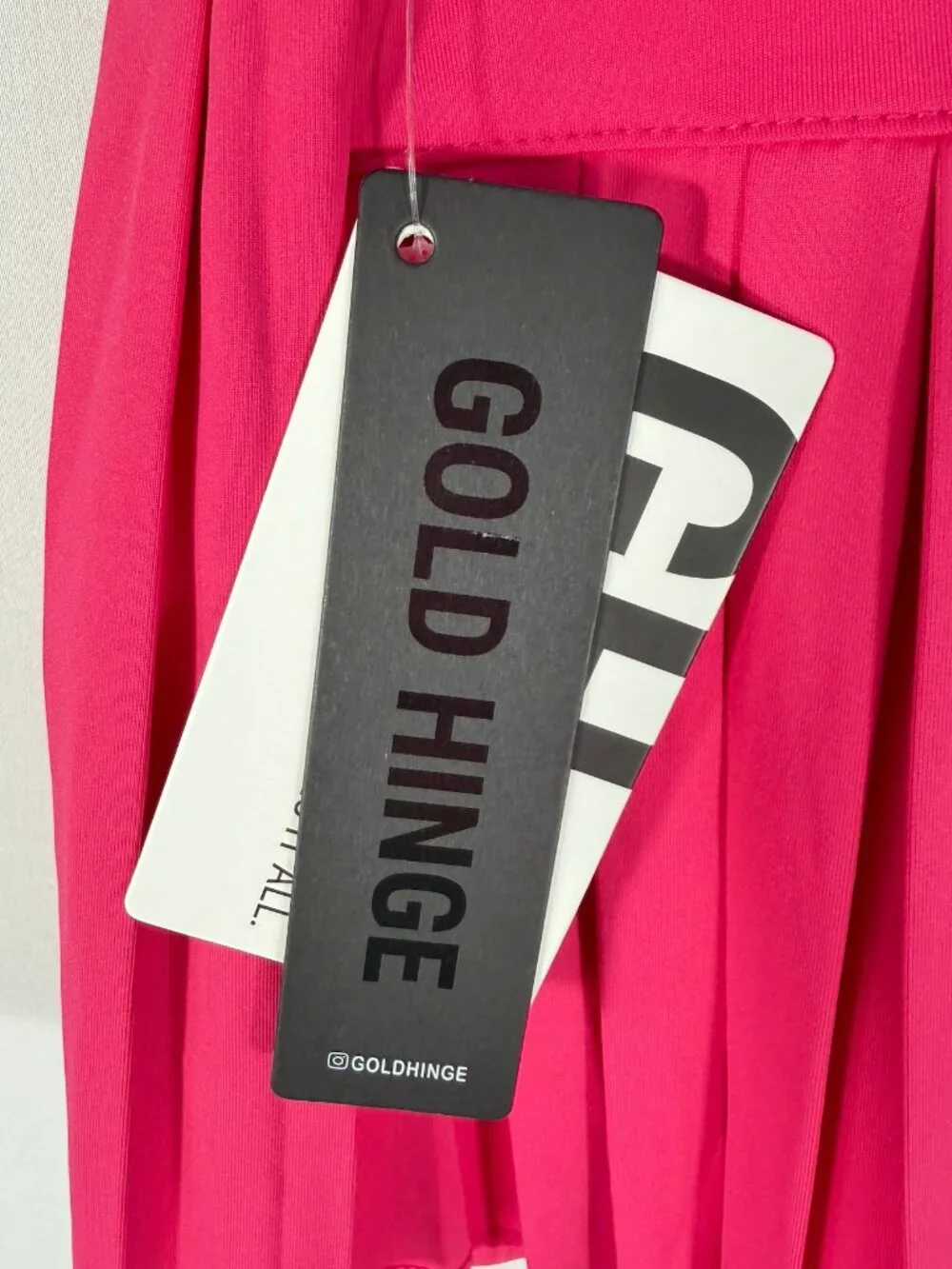 Goldhinge Pleated Skort in Bright Pink Small NWT Tennis Pickleball Golf Preppy